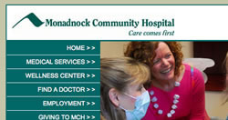 Monadnock Hospital Website