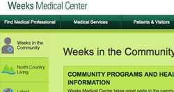 Weeks Medical Center Hospital Website