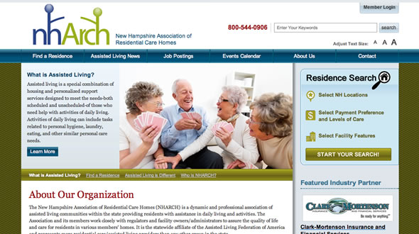 NHARCH-Post-Top NH Association of Residential Care Homes Joomla Website